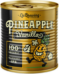 Пиво LiS Brew, "Pineapple & Vanilla", in can, 0.33 л