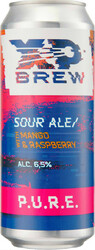 Пиво XP Brew, P.U.R.E. Mango & Raspberry, in can, 0.5 л