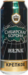 Пиво "Сибирская корона" Крепкое, в жестяной банке, 0.5 л