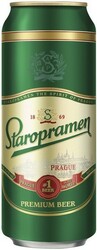 Пиво "Staropramen" Premium (Russia), in can, 0.5 л