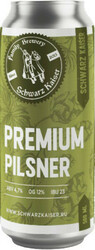 Пиво Schwarz Kaiser, Premium Pilsner, in can, 0.5 л