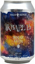 Пиво Panzer Brewery, "Aquarell" Mosaic & Citra, in can, 0.33 л