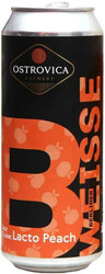 Пиво Ostrovica, Sour Cruise Lacto Peach, in can, 0.5 л