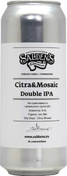 Пиво "Salden's" Citra & Mosaic Double IPA, in can, 0.5 л