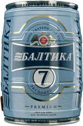 Пиво Балтика №7 Экспортное, в бочонке, 5 л