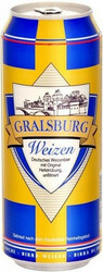 Пиво "Gralsburg" Weizen, in can, 0.5 л