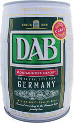 Пиво "DAB" Dortmunder Export, mini keg, 5 л