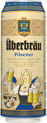Пиво "Uberbrau" Pilsener, in can, 0.5 л