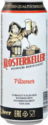 Пиво "Klosterkeller" Pilsener, in can, 0.5 л