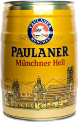 Пиво Paulaner, Original Munchner Hell, mini keg, 5 л