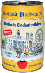 Пиво "Hofbrau" Oktoberfest, mini keg, 5 л