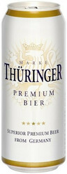 Пиво "Thuringer" Premium Bier, in can, 0.5 л