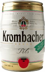 Пиво Krombacher, Pils, mini keg, 5 л