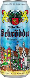 Пиво "Otto Von Schrodder" Hefeweizen, in can, 0.5 л