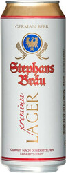 Пиво "Stephans Brau" Lager, in can, 0.5 л