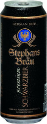 Пиво "Stephans Brau" Schwarzbier, in can, 0.5 л