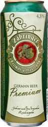 Пиво "Zahringer" Premium, in can, 0.5 л