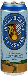 Пиво "Durlacher" Hefeweissbier Hell, in can, 0.95 л