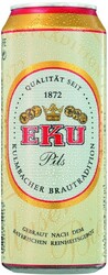 Пиво "EKU" Pils, in can, 0.5 л