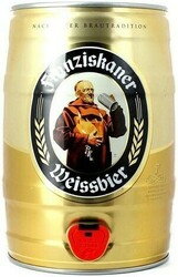 Пиво "Franziskaner" Hefe-Weisse, mini keg, 5 л