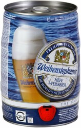 Пиво "Weihenstephan" Hefeweissbier, mini keg, 5 л