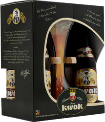 Пиво Bosteels, "Pauwel Kwak", gift set (4 bottles & glass), 0.33 л
