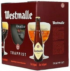 Пиво Westmalle, "Trappist", gift set (6 bottles & glass), 0.33 л