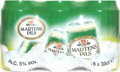 Пиво Martens, Pils, set of 6 cans, 0.33 л