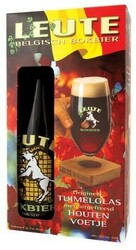 Пиво "Leute" Bokbier, gift box with glass, 0.75 л