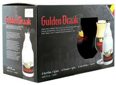 Пиво "Gulden Draak", gift set (6 bottles & glass), 0.33 л
