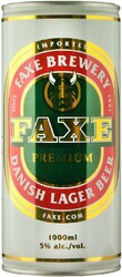 Пиво "Faxe" Premium, in can, 1 л