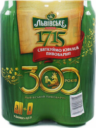 Пиво "Lvivske" 1715, set of 4 cans, 0.5 л