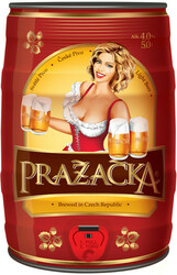 Пиво "Prazacka" Svetle, mini keg, 5 л
