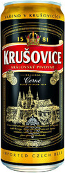 Пиво "Krusovice" Cerne, in can, 0.5 л