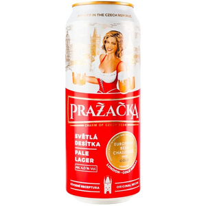 Пиво "Prazacka" Svetle, in can, 0.5 л