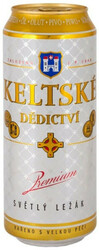 Пиво "Keltske Dedictvi" Svetly Lezak, in can, 0.5 л