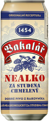 Пиво "Bakalar" Nealko Za Studena Chmeleny, in can, 0.5 л