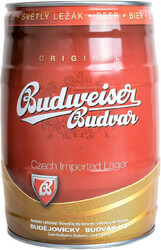Пиво "Budweiser Budvar" Svetly Lezak, mini keg, 5 л