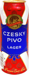 Пиво "Czesky Pivo" Lager, in can, 0.5 л