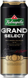 Пиво "Kalnapilis" Grand Select, in can, 568 мл