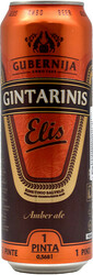 Пиво "Gintarinis Elis", in can, 568 мл