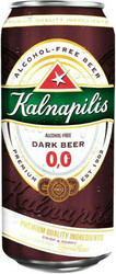Пиво "Kalnapilis" Dark Alcohol-Free, in can, 0.5 л