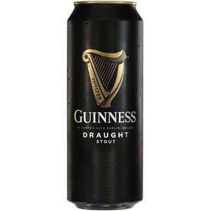 Пиво "Guinness" Draught (with nitrogen capsule), in can, 0.44 л