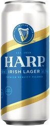 Пиво "Harp" Lager, in can, 0.45 л