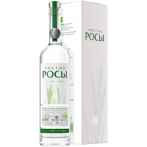 Водка "Чистые Росы", в мягкой подарочной коробке, 0.7 л