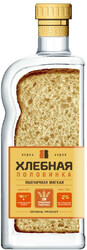Водка "Хлебная Половинка" Пшеничная Мягкая, 0.45 л