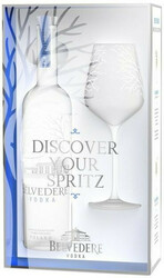 Водка "Belvedere", gift box with glass, 0.7 л