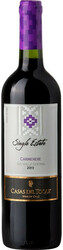 Вино Casas del Toqui. "Single Estate" Carmenere. Central Valley DO
