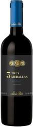 Вино Santa Rita. "3 Tres Medallas" Merlot