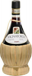 Вино Castellare di Castellina. "Vignatorta" Chianti DOCG. in Fiasco